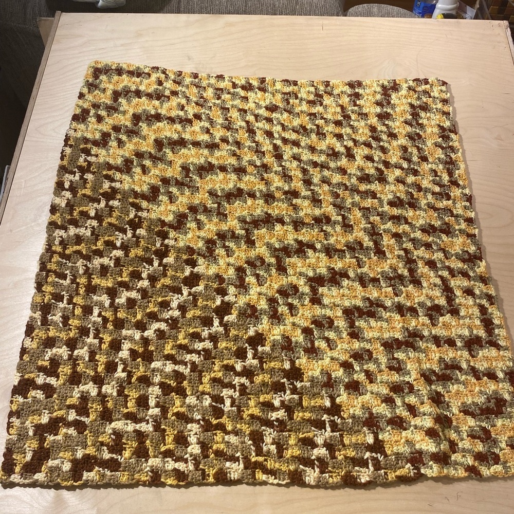 Hand Crafted Crochet Baby Blanket Gender Neutral (GZ)
